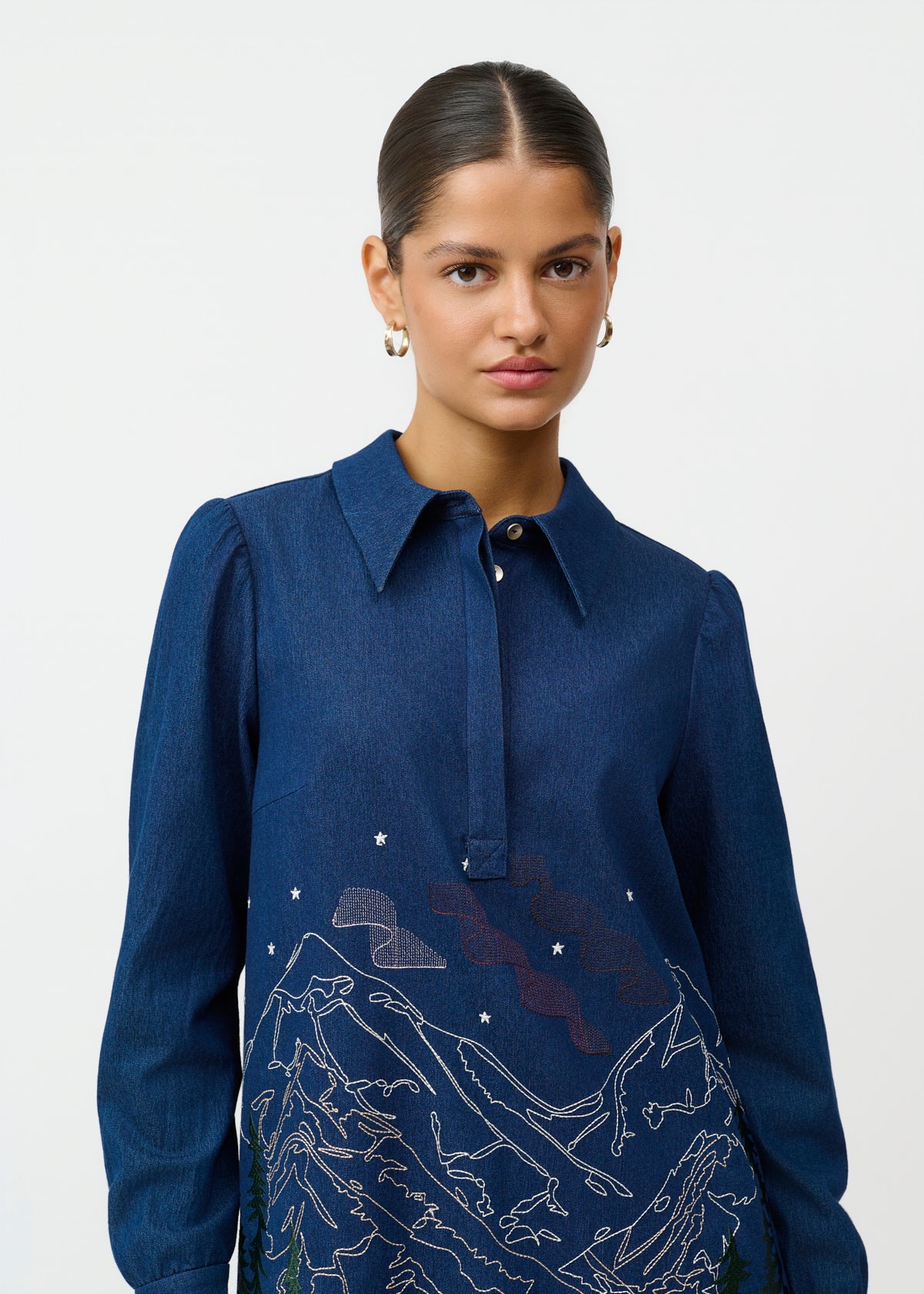 CRFlora Denim Kjole